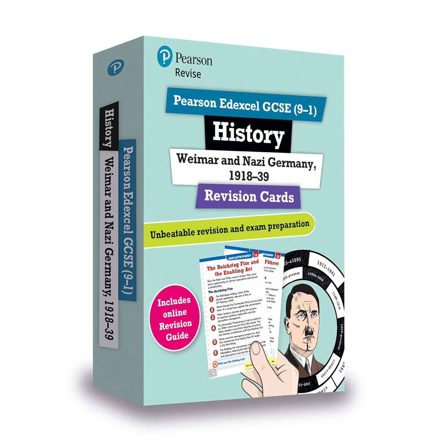 Pearson REVISE Edexcel GCSE History Weimar and Nazi Germany Revision Cards incl. online revision – for 2026, 2027 exams