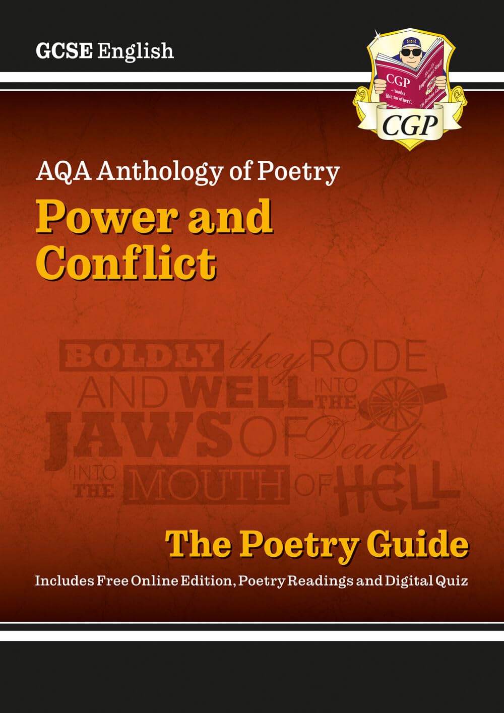 GCSE English AQA Poetry Guide – Power & Conflict Anthology inc. Online Edition, Audio & Quizzes: for the 2027 and 2028 exams (CGP AQA GCSE Poetry)
