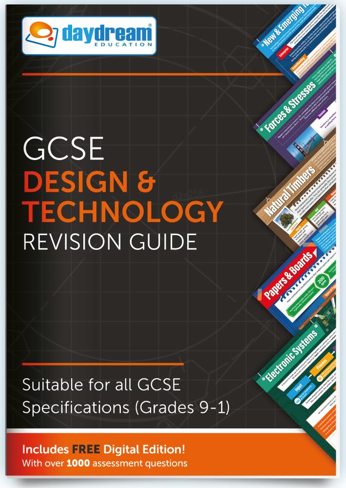 Daydream Education GCSE Design & Technology, The Pocket-Sized GCSE Design & Technology Revision Guide, FREE Digital Edition for Computers, Phones and Tablets! – for 2026-2027 exams